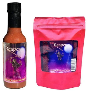 Electric Pepper Company Wicked Reaper Reaper Hot Sauce and 7 Dried Reaper Peppers