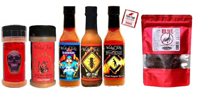Wicked Tickle Spice, Sauce & Pepper<br>
Mega Pack